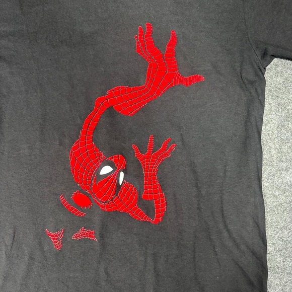 VTG 90s Spider-Man Marvel Changes T Shirt Mens M Black Single Stitch USA Made - Picture 14 of 16